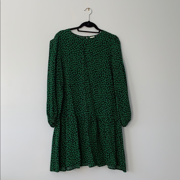 H&M green floral printed dress - Picture 1 of 3